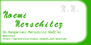 noemi merschilcz business card